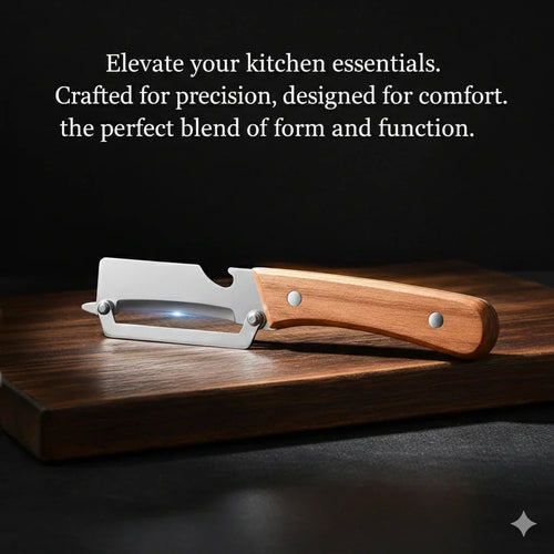 Stainless Peeler , High-Grade Durability, Clean, Precision Peeling + Bottle Opener
