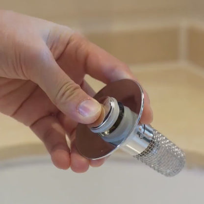 2-Pack Pop-Up Bathroom Sink Drain Stopper with Hair Catcher