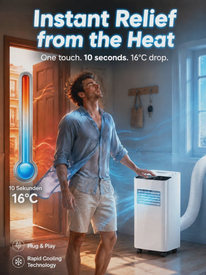 [Cools 16°C in 10s] 3-in-1 Portable Air Conditioner | No Drilling Required❄️