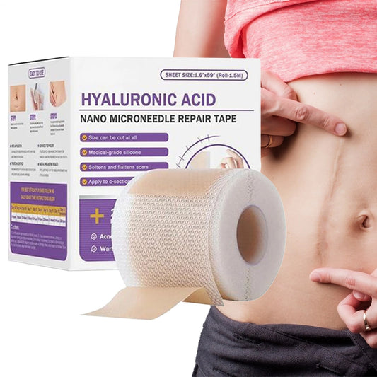 Hyaluronic Acid Nano Microneedle Repair Tape,Silicone Scar Tape