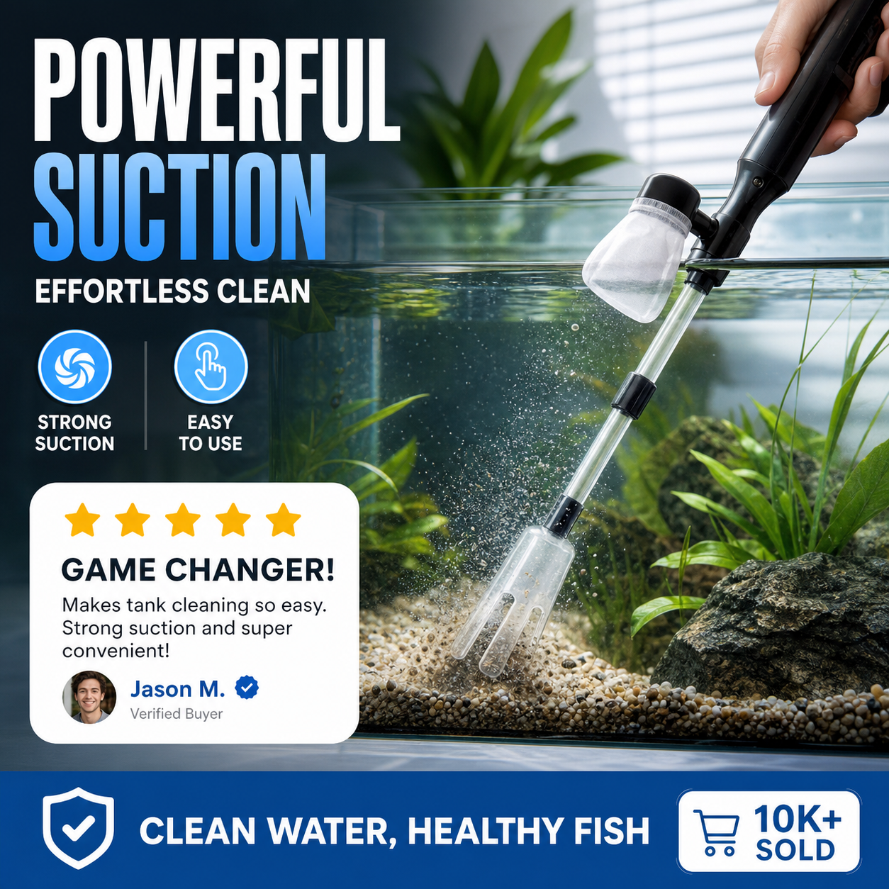 🔥 Electric Aquarium Gravel Cleaner