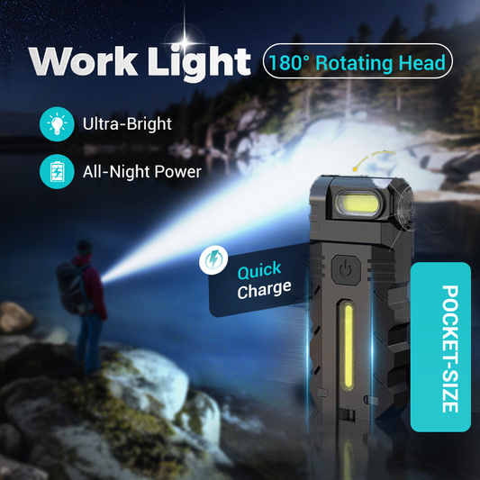 180° Rotating Head LED Work Light – Dual Beam