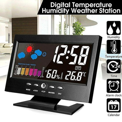 🌡️✨ Digital LED Weather Station - Temperature & Humidity Monitor 📊⏰