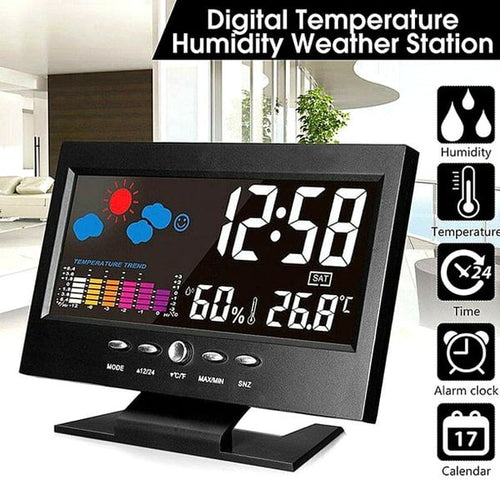 🌡️✨ Digital LED Weather Station - Temperature & Humidity Monitor 📊⏰