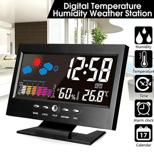 🌡️✨ Digital LED Weather Station - Temperature & Humidity Monitor 📊⏰