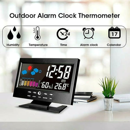 🌡️✨ Digital LED Weather Station - Temperature & Humidity Monitor 📊⏰