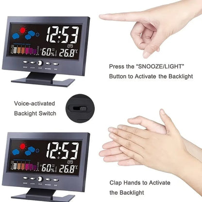🌡️✨ Digital LED Weather Station - Temperature & Humidity Monitor 📊⏰