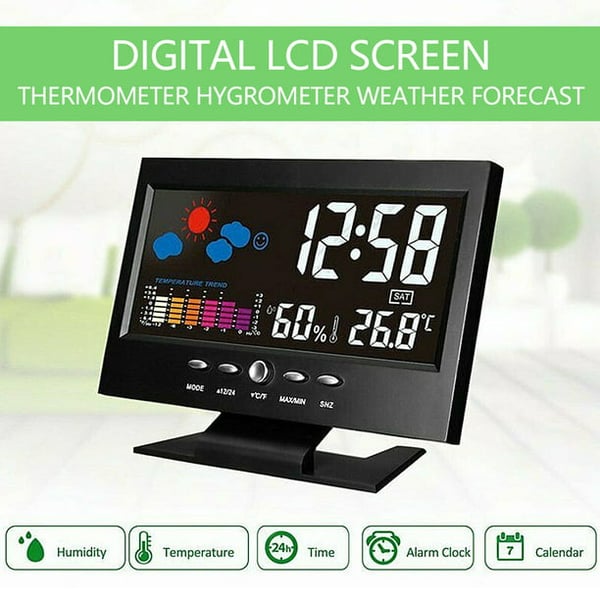 🌡️✨ Digital LED Weather Station - Temperature & Humidity Monitor 📊⏰