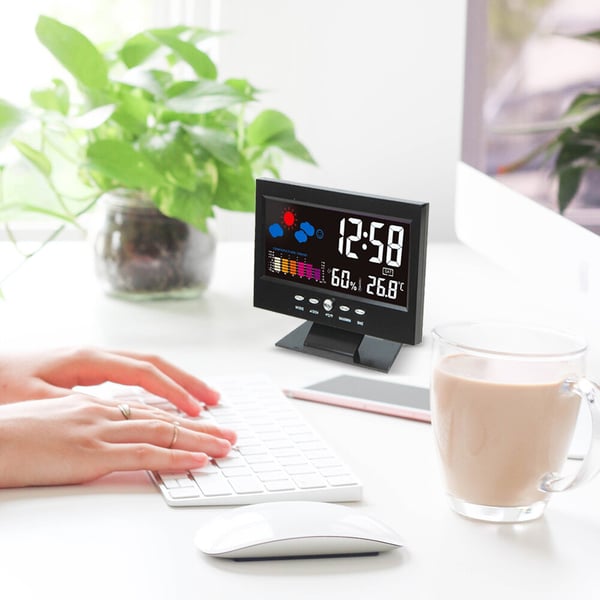🌡️✨ Digital LED Weather Station - Temperature & Humidity Monitor 📊⏰