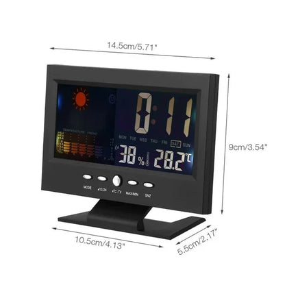 🌡️✨ Digital LED Weather Station - Temperature & Humidity Monitor 📊⏰