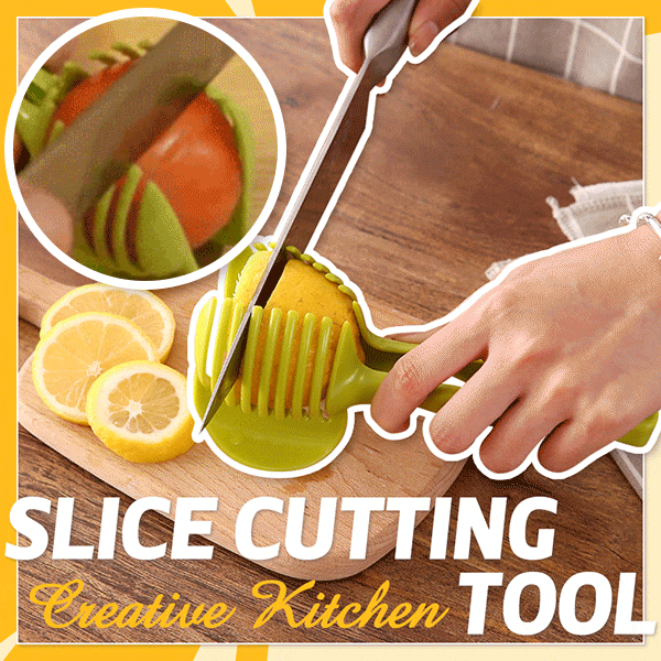 🍋Creative Kitchen Slice Cutting Tool, Food‑Grade Aluminum Alloy Hand‑Held Slicer