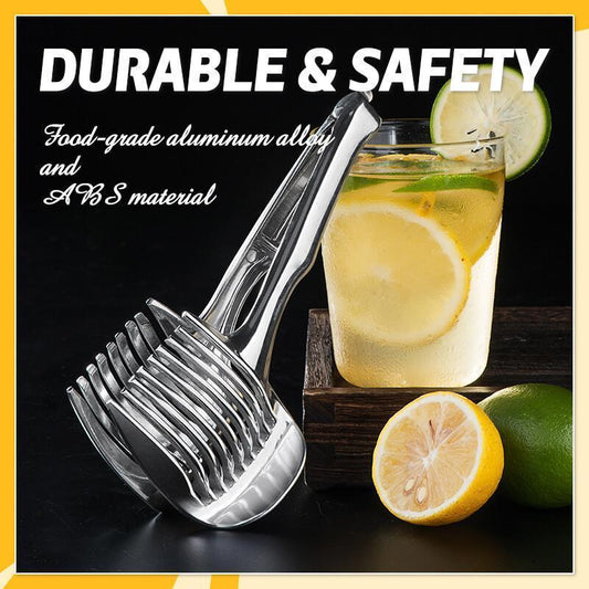 🍋Creative Kitchen Slice Cutting Tool, Food‑Grade Aluminum Alloy Hand‑Held Slicer
