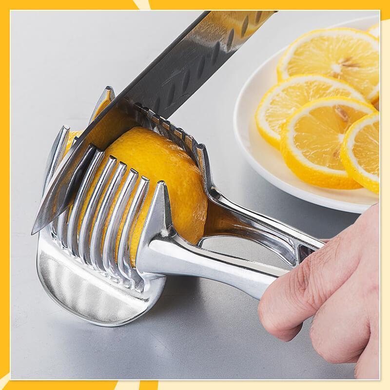 🍋Creative Kitchen Slice Cutting Tool, Food‑Grade Aluminum Alloy Hand‑Held Slicer