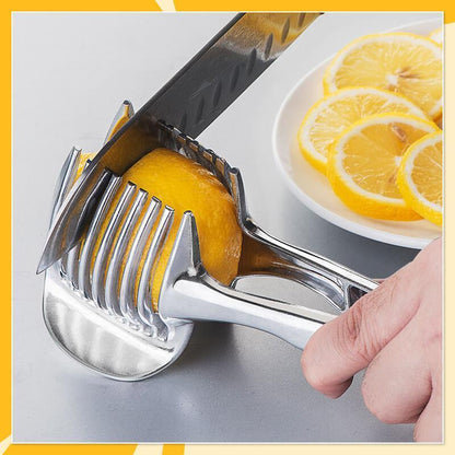 🍋Creative Kitchen Slice Cutting Tool, Food‑Grade Aluminum Alloy Hand‑Held Slicer