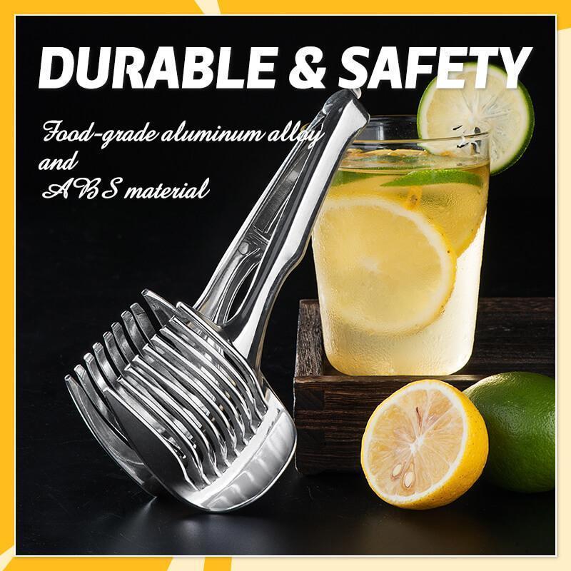 🍋Creative Kitchen Slice Cutting Tool, Food‑Grade Aluminum Alloy Hand‑Held Slicer