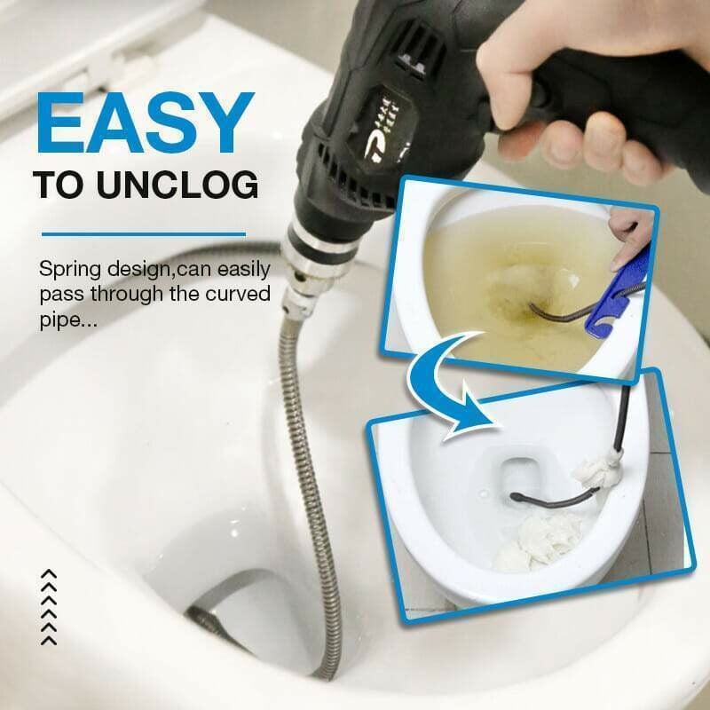 🎉 Electric Spring for Drain Cleaner – Powerful, Flexible & Lightweight 🪠📦