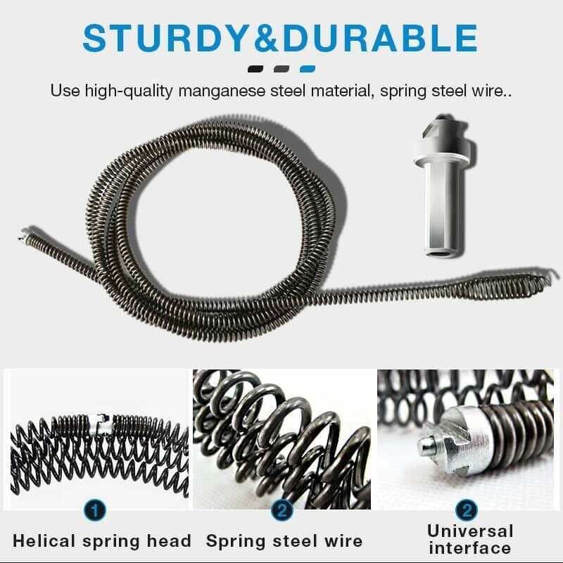 🎉 Electric Spring for Drain Cleaner – Powerful, Flexible & Lightweight 🪠📦