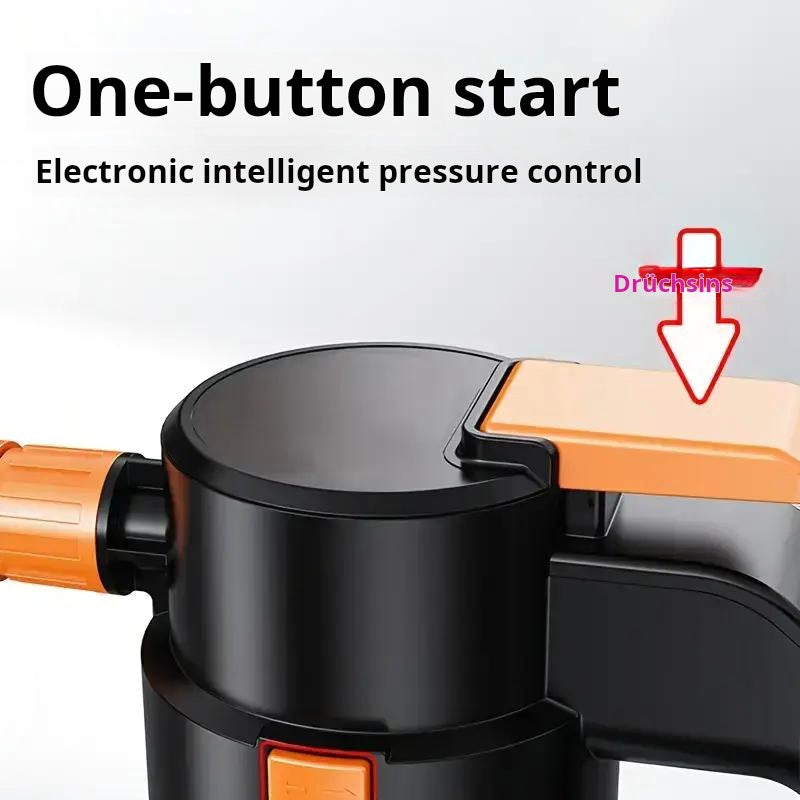 Electric car wash foam gun, handheld high-pressure cleaner