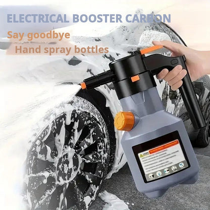 Electric car wash foam gun, handheld high-pressure cleaner