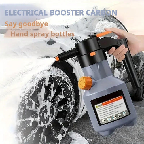 Electric car wash foam gun, handheld high-pressure cleaner