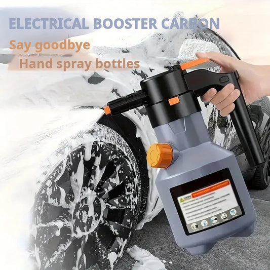 Electric car wash foam gun, handheld high-pressure cleaner