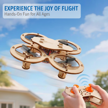 🔥🧩 DIY Wooden Drone Building Kit 🚁