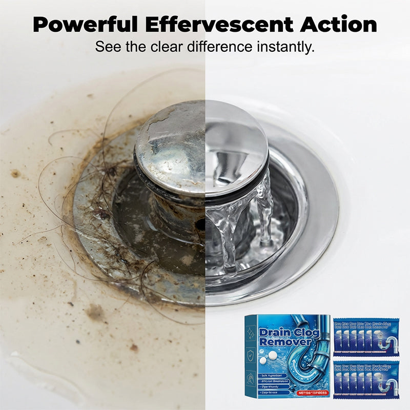 Powerful effervescent action before and after