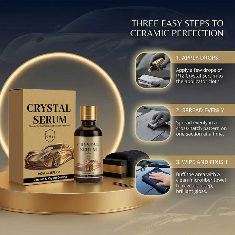 Three-step Crystal Serum coating application guide