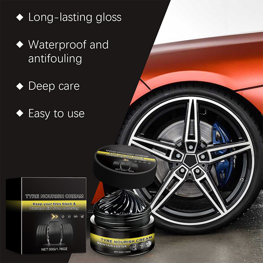 🚗New 2026 car tire ceramic - 🔥Powerful Wheel Cleaning Refurbish Wax