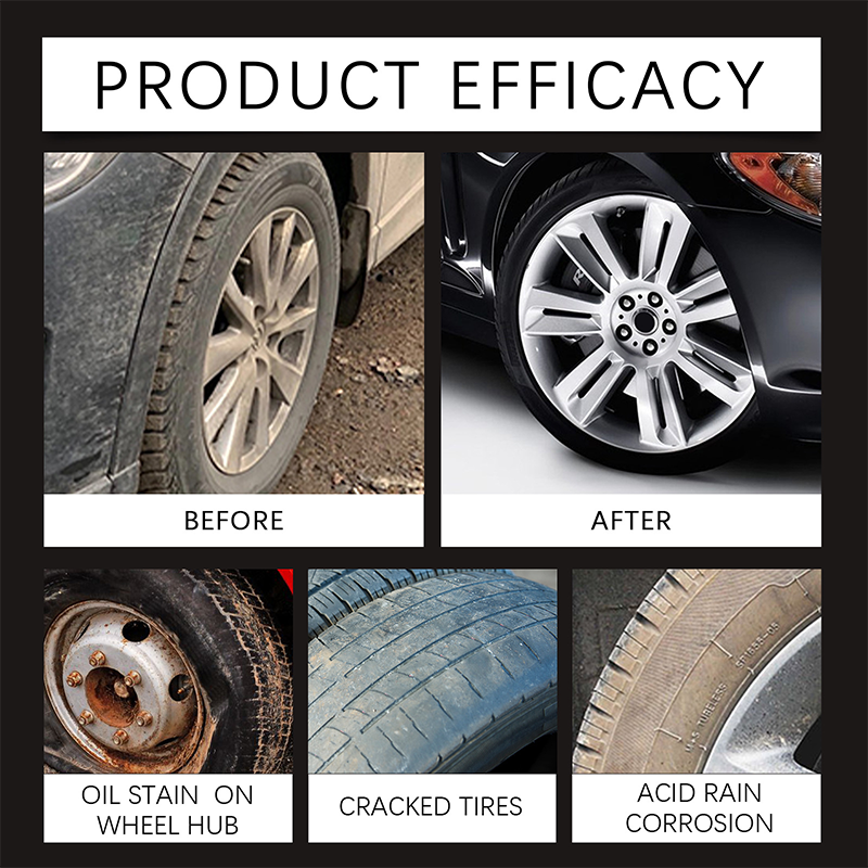 🚗New 2026 car tire ceramic - 🔥Powerful Wheel Cleaning Refurbish Wax