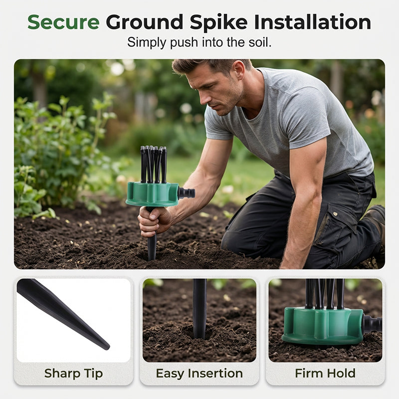 🔥Precision Irrigation Sprinkler – 360° multi‑directional, custom spray patterns. Gentle on delicate plants. Save water, grow better. 🌱✅