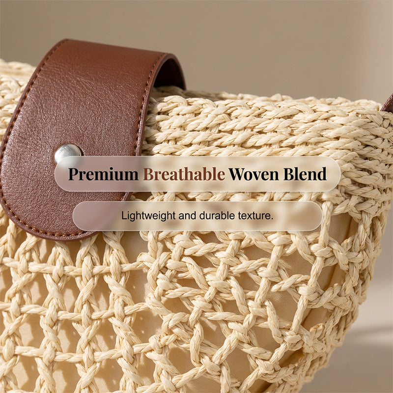 👜✨ Woven Crossbody Bag – Boho, Handwoven, Adjustable, Lightweight ✨