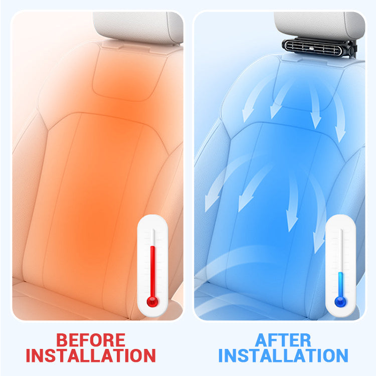 🔥💨Car Seat Fan-Fast cooling, relieve driving stuffiness❄