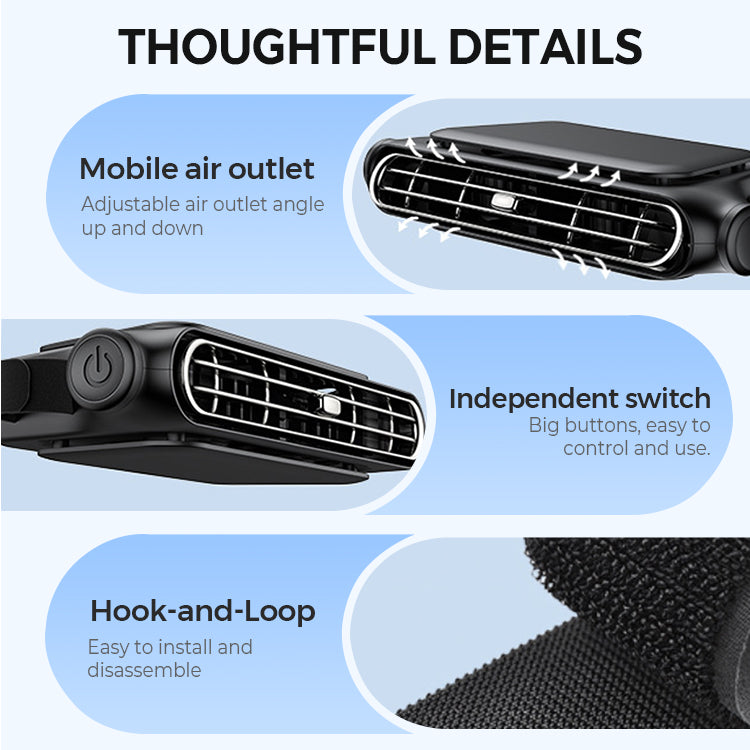 🔥💨Car Seat Fan-Fast cooling, relieve driving stuffiness❄