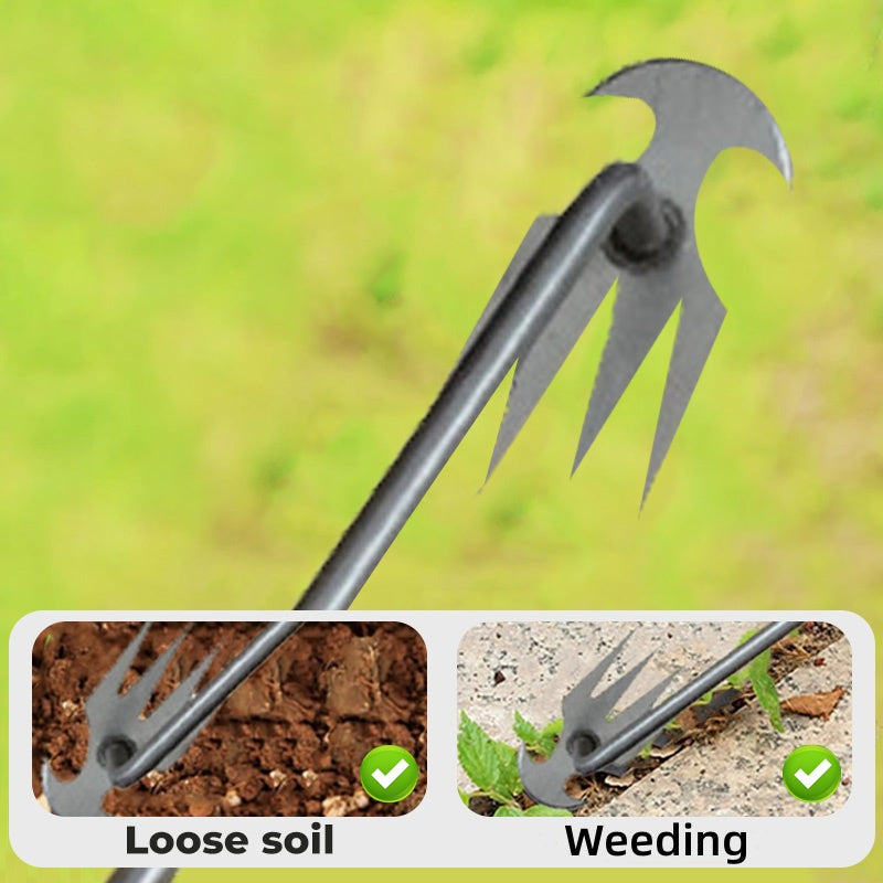 🌿🔧Multifunctional Garden Weeding Forks with Wooden Handle🌱