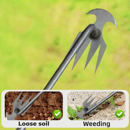 🌿🔧Multifunctional Garden Weeding Forks with Wooden Handle🌱