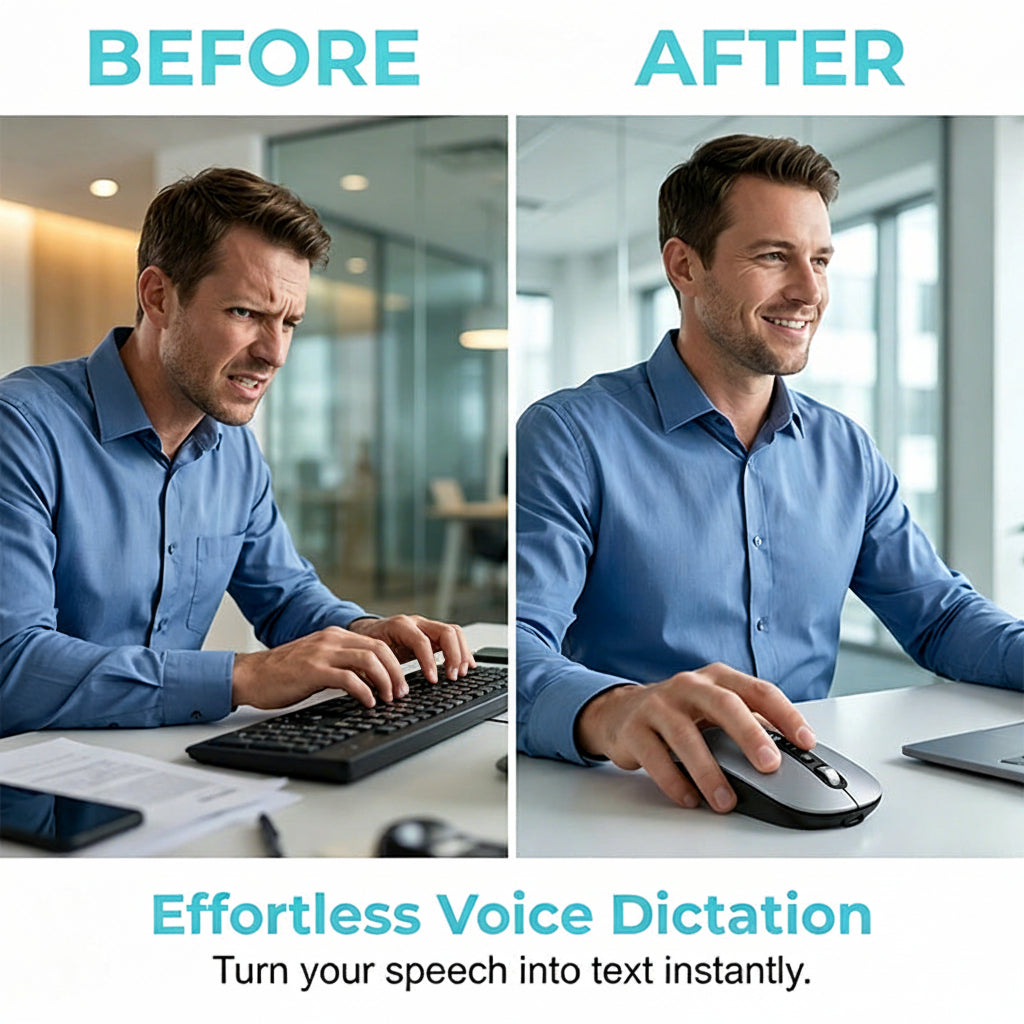 🖱️💬AI Smart Voice Wireless Mouse Real-Time Translation, Silent Click  Boosts Productivity! ⚡