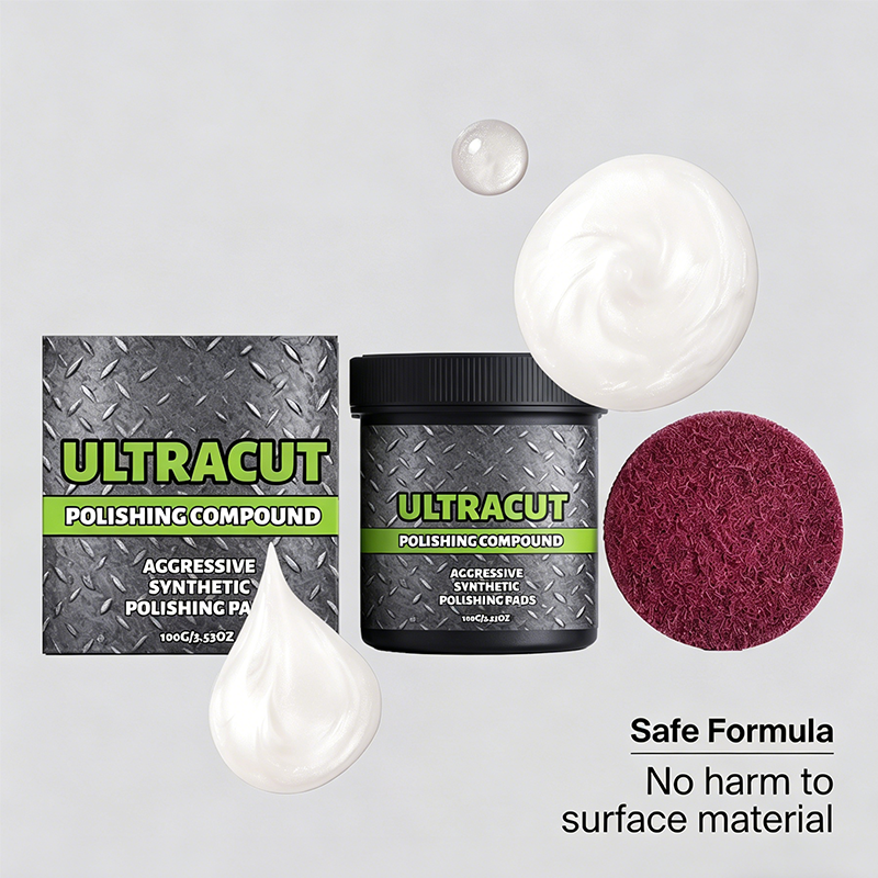 Surface restoration polishing cream and pad