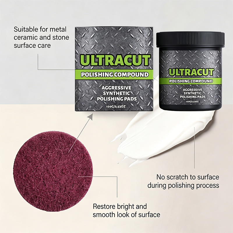 Polishing compound for metal ceramic and stone