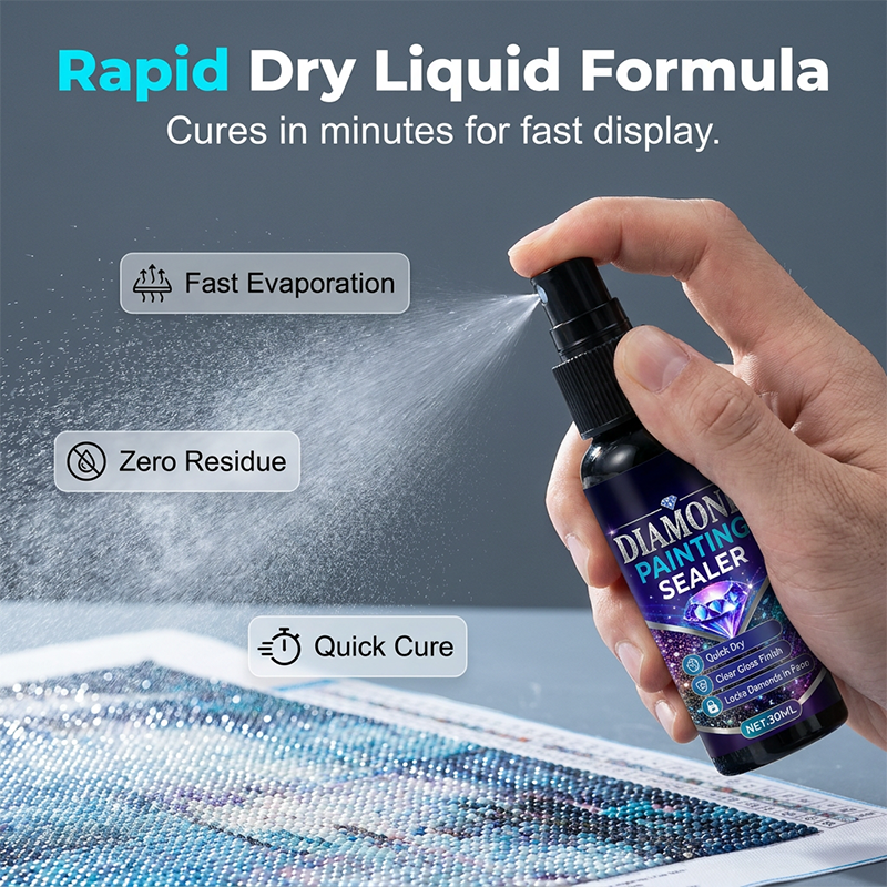 💎🌟Diamond varnish – fixes the beads, provides a glossy finish, dries quickly and is durable.