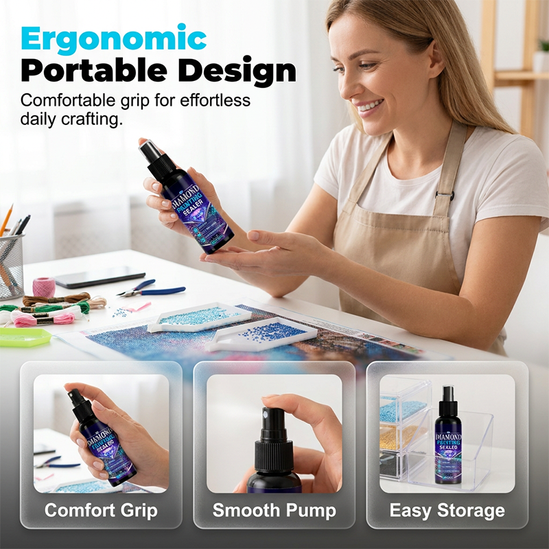 💎🌟Diamond varnish – fixes the beads, provides a glossy finish, dries quickly and is durable.