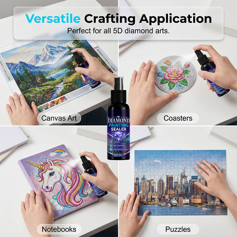 💎🌟Diamond varnish – fixes the beads, provides a glossy finish, dries quickly and is durable.