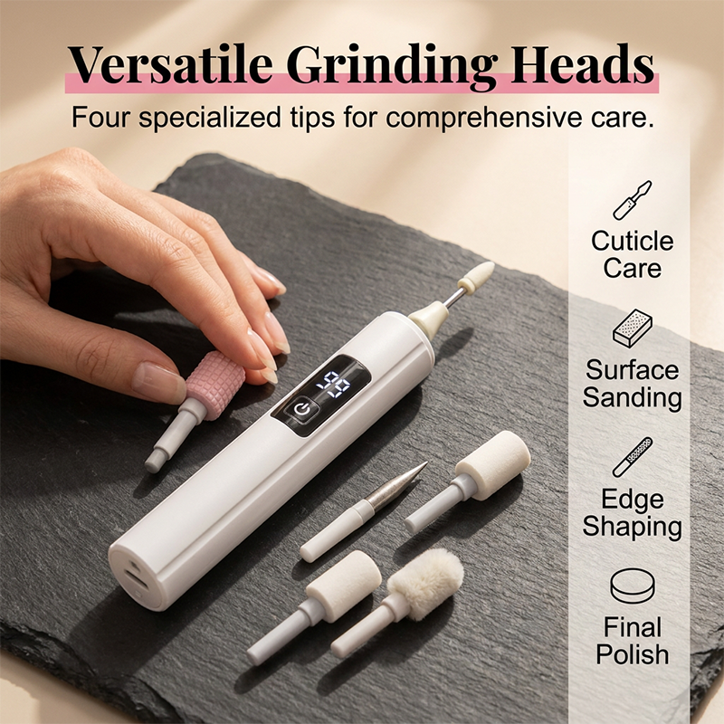 💅✨Professional Electric Nail Polisher –99-speed Multiple heads for shaping & buffing🌟💎