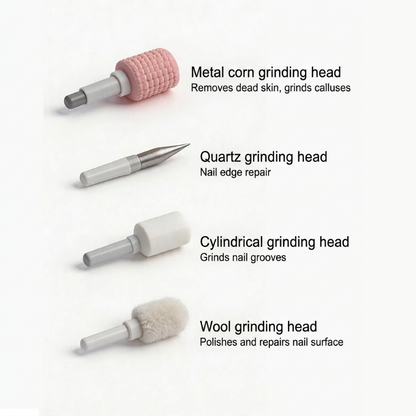 💅✨Professional Electric Nail Polisher –99-speed Multiple heads for shaping & buffing🌟💎