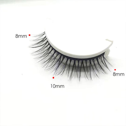 🔥🌺Glue-Free Self-Adhesive Lashes – 3-Second, Natural & Reusable