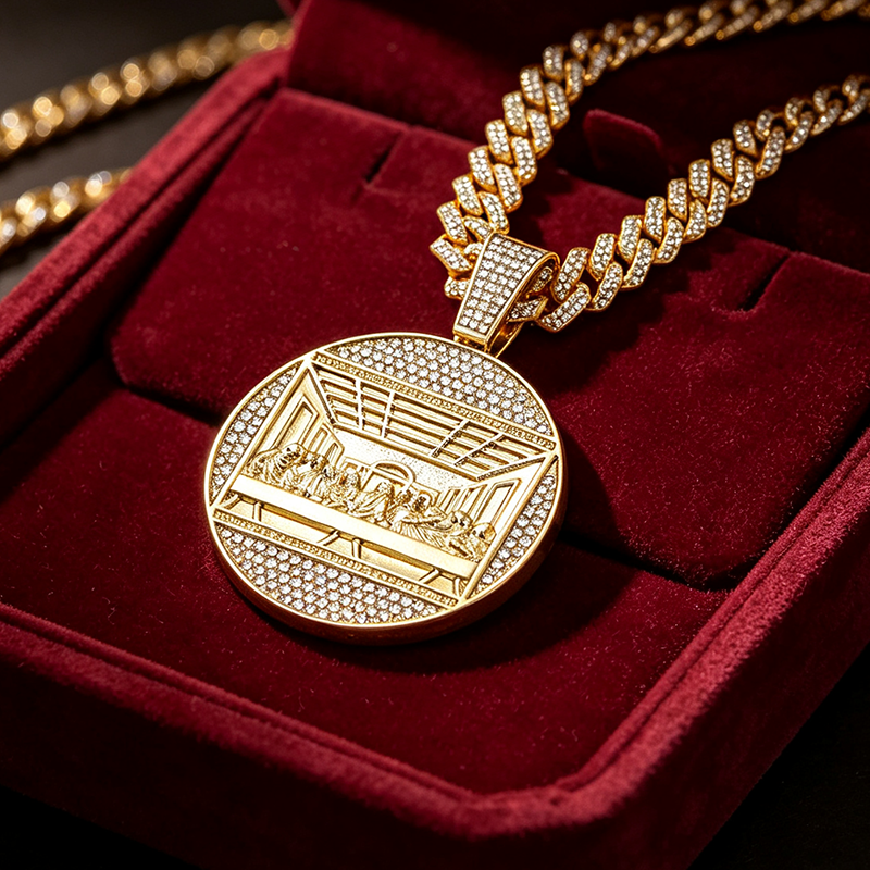 💫Statement Cuban Pendant Chain Necklace