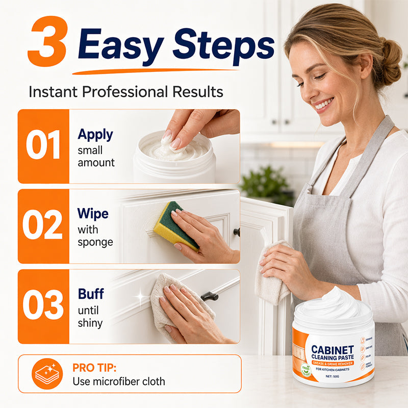 🔥Wooden cabinet cleaning paste for furniture refinishing