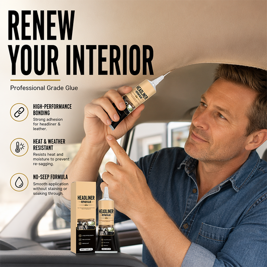 🚗 Waterproof Car Headliner Repair Glue, High Strength Adhesive for Sagging Car Ceiling & Interior