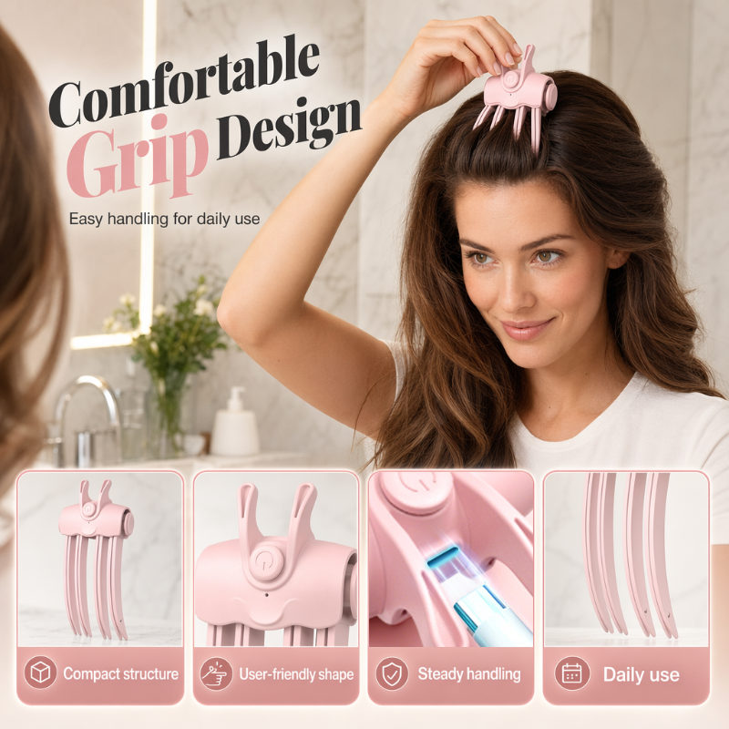🎉Wireless Heated Volumizing Root Lift Clip, Portable Travel Hair Styling Tool💇