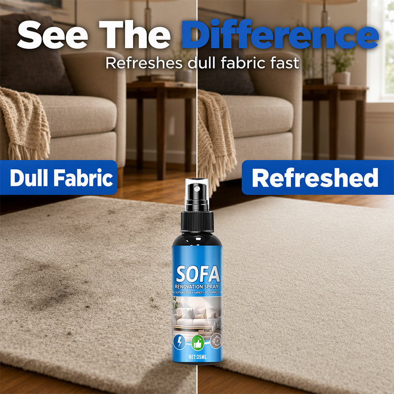 🛋️✨No‑Rinse Fabric Cleaner Spray – fresh in minutes! 🧼💨